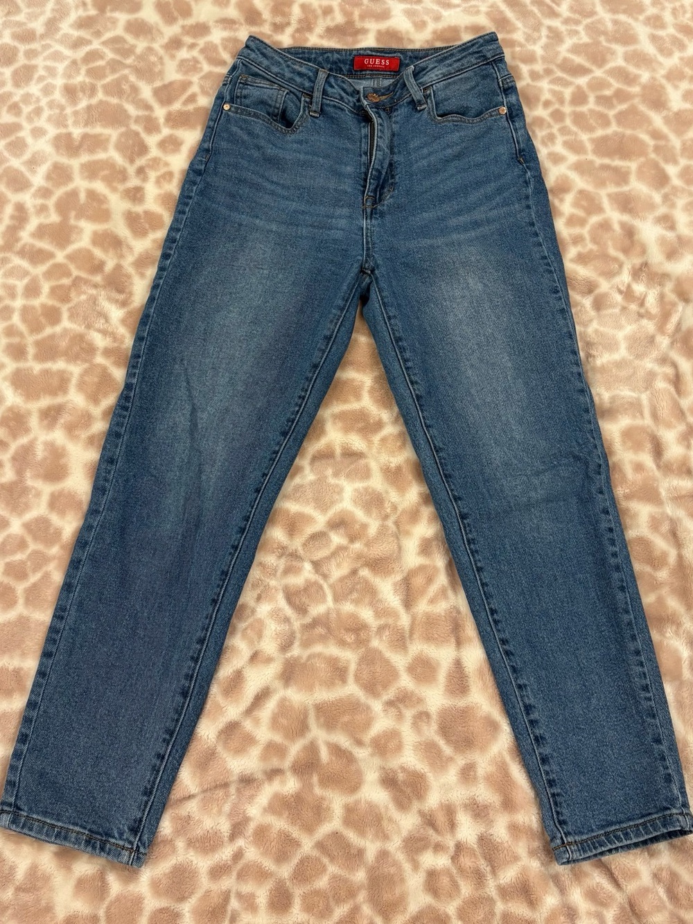 Guess Women's High-Rise Medium Blue Jeans
